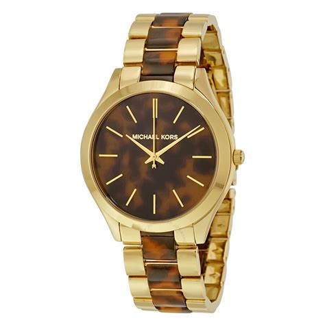 michael kors tortoise watch|mk4284 women's watch.